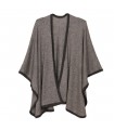 Stylish cashmere two in one poncho and shawl