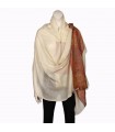 Pure cashmere shawls with captivating woven borders