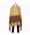 Pure cashmere shawls with captivating woven borders