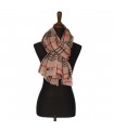 Natural Butta Checkered Shawl