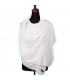 Cashmere Pure White Shawls From Nepal