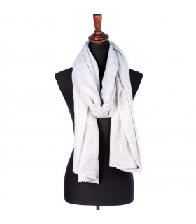 Natural Cream Cashmere Shawls From Nepal