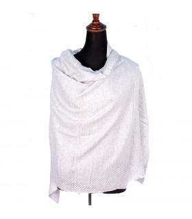 Natural Cream Cashmere Shawls From Nepal