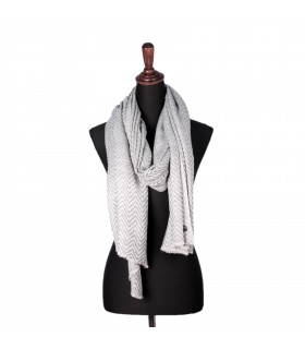 Nepali Natural Light Grey Cashmere Shawls