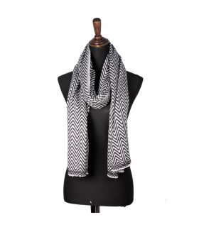 Natural Dark and Light Grey Cashmere Shawls